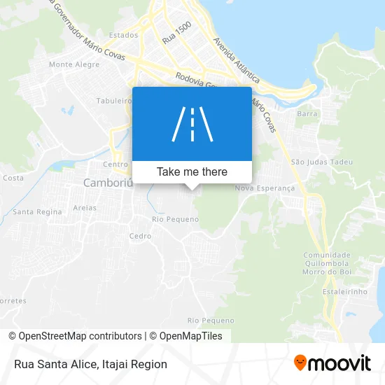 Rua Santa Alice map