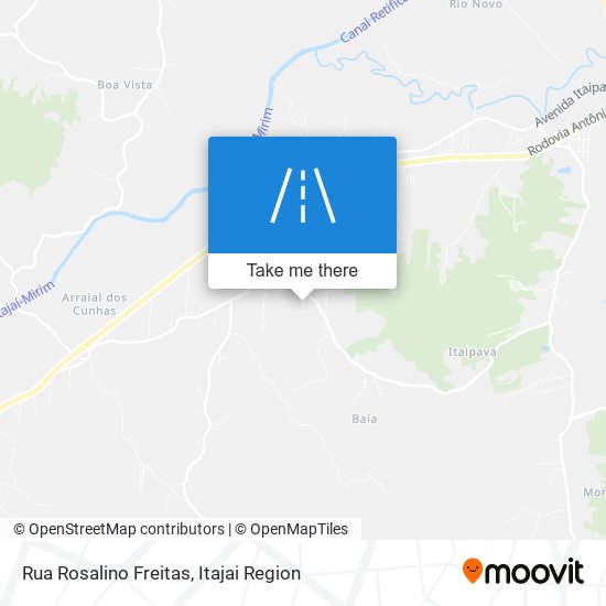 Mapa Rua Rosalino Freitas