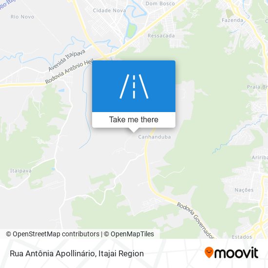Mapa Rua Antônia Apollinário