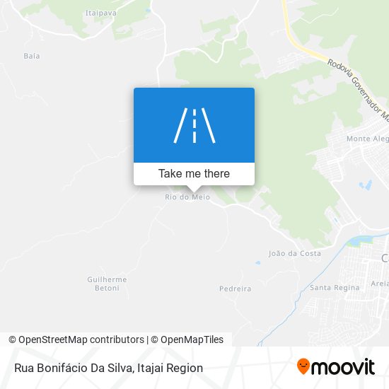 Mapa Rua Bonifácio Da Silva