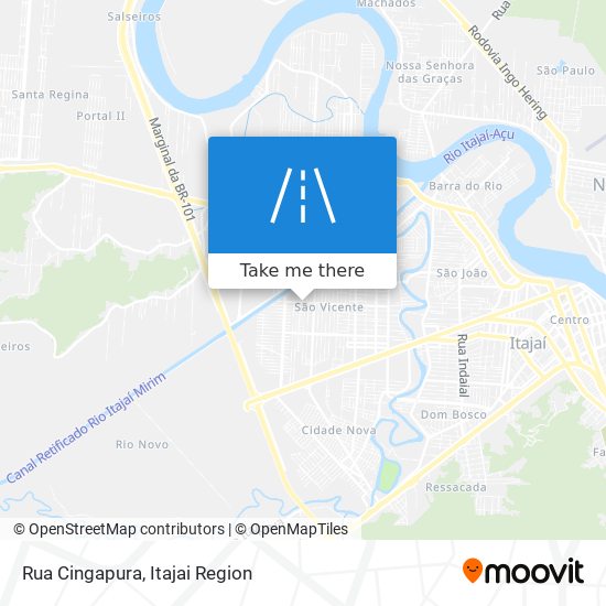 Rua Cingapura map