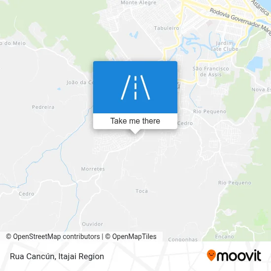 Rua Cancún map