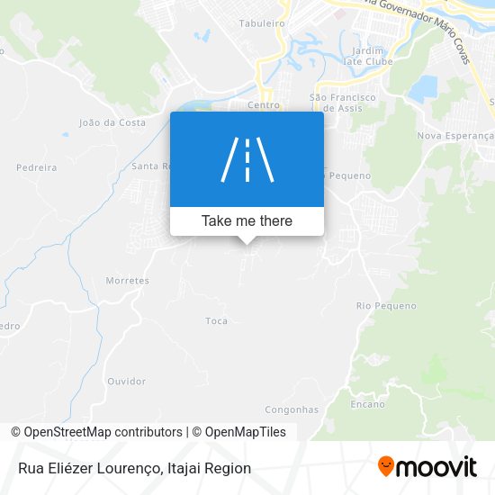 Rua Eliézer Lourenço map