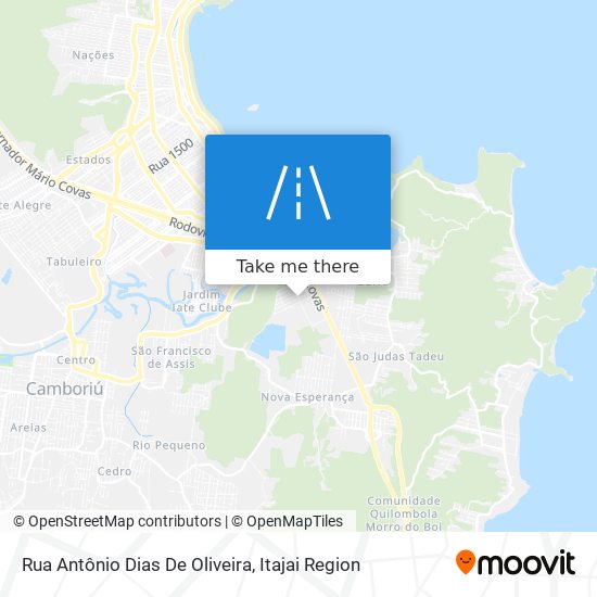 Mapa Rua Antônio Dias De Oliveira
