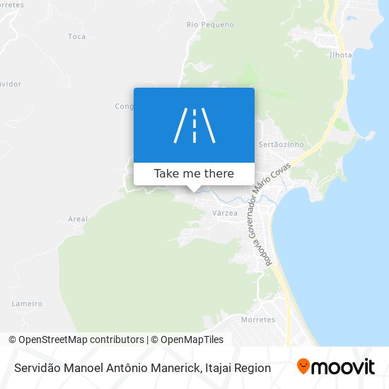 Mapa Servidão Manoel Antônio Manerick