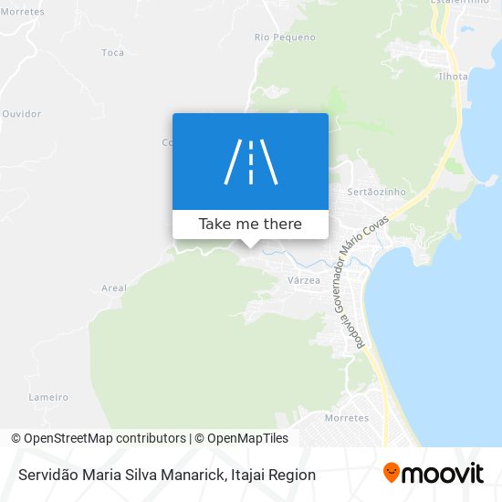 Mapa Servidão Maria Silva Manarick