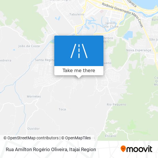 Mapa Rua Amilton Rogério Oliveira