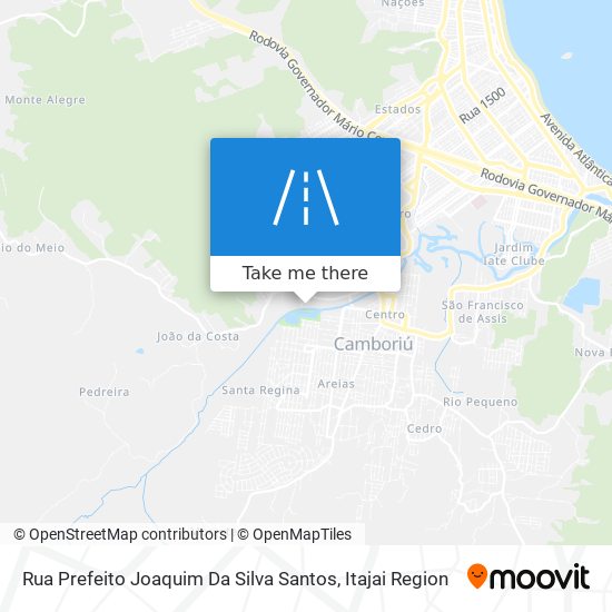 Mapa Rua Prefeito Joaquim Da Silva Santos