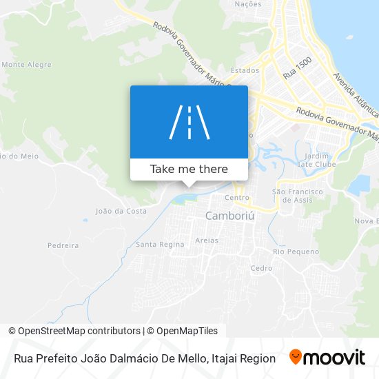 Mapa Rua Prefeito João Dalmácio De Mello