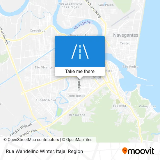 Rua Wandelino Winter map