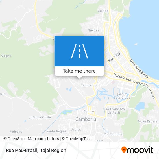 Mapa Rua Pau-Brasil