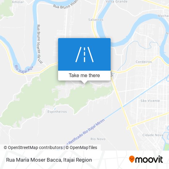 Rua Maria Moser Bacca map