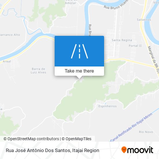 Mapa Rua José Antônio Dos Santos