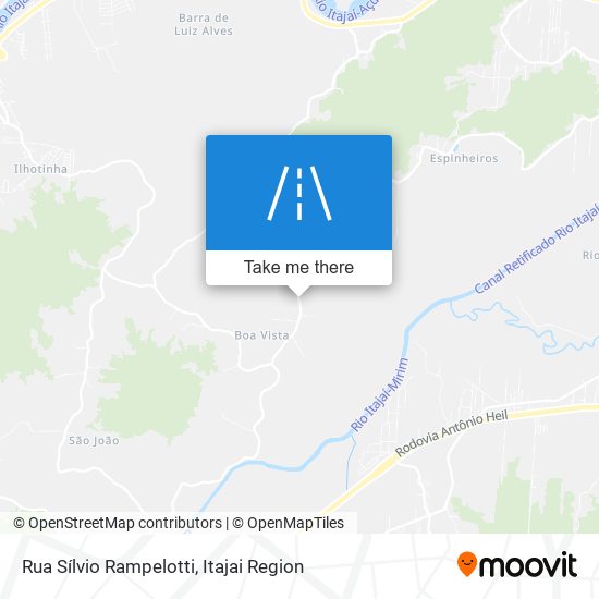 Mapa Rua Sílvio Rampelotti