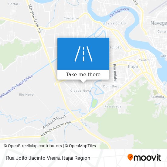 Mapa Rua João Jacinto Vieira