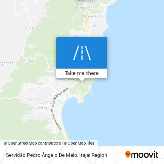 Mapa Servidão Pedro Ângelo De Melo