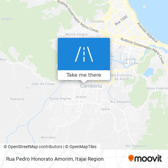 Mapa Rua Pedro Honorato Amorim