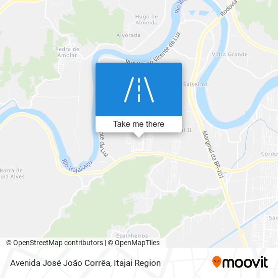 Mapa Avenida José João Corrêa