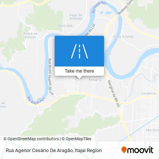 Mapa Rua Agenor Cesário De Aragão