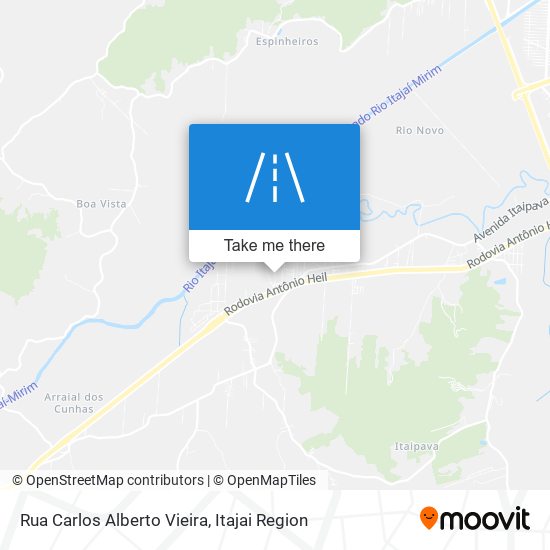 Rua Carlos Alberto Vieira map