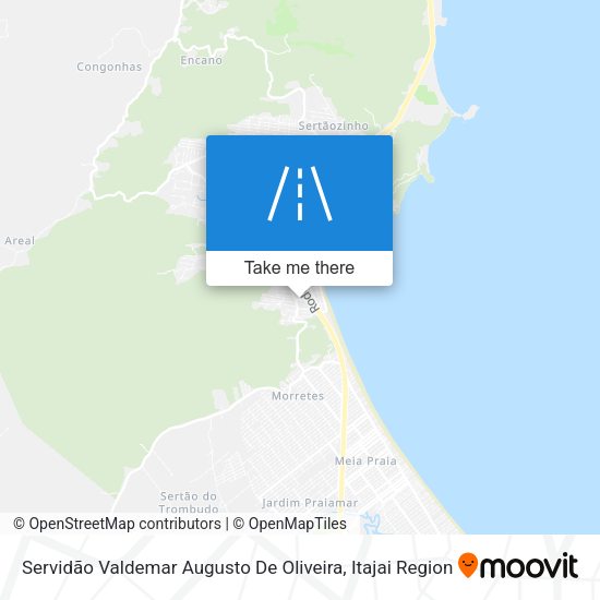 Servidão Valdemar Augusto De Oliveira map