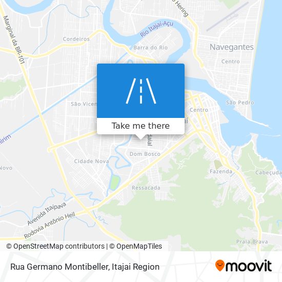 Mapa Rua Germano Montibeller