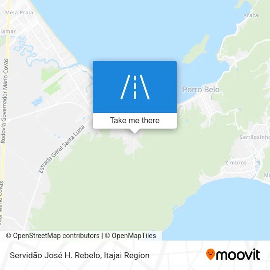 Servidão José H. Rebelo map