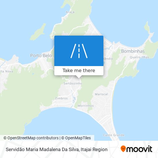 Mapa Servidão Maria Madalena Da Silva