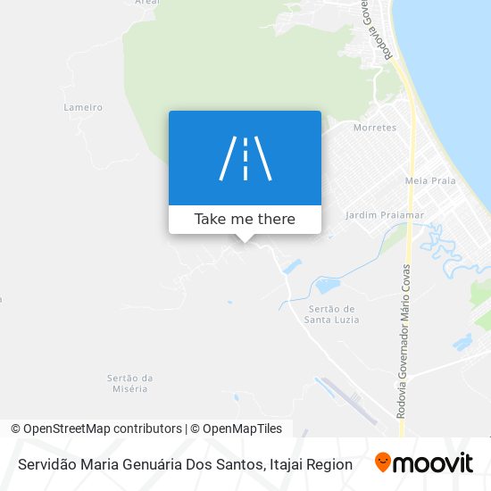 Servidão Maria Genuária Dos Santos map