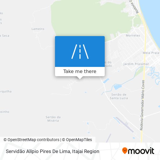 Mapa Servidão Alípio Pires De Lima