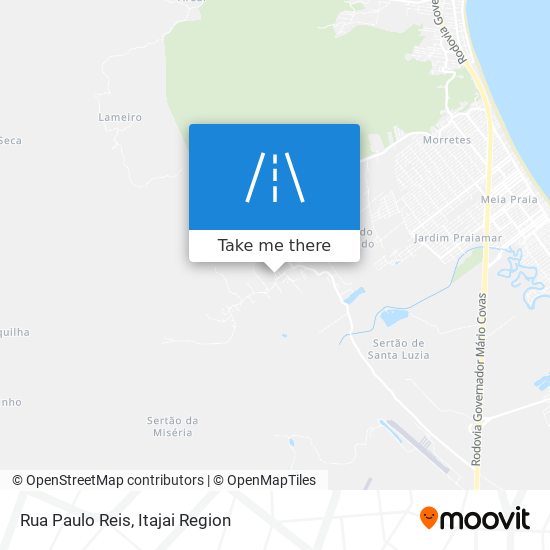 Mapa Rua Paulo Reis