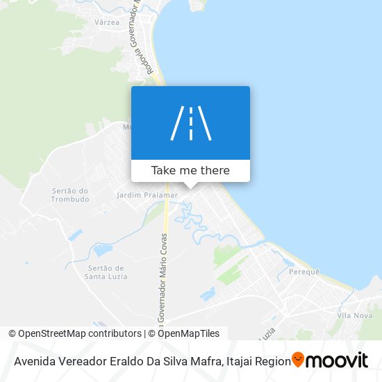Mapa Avenida Vereador Eraldo Da Silva Mafra