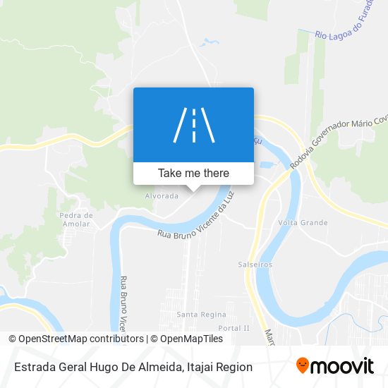 Mapa Estrada Geral Hugo De Almeida