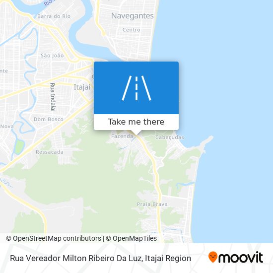 Rua Vereador Milton Ribeiro Da Luz map