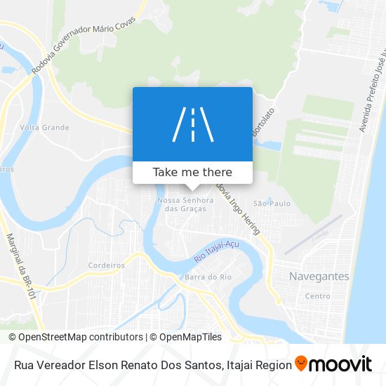Mapa Rua Vereador Elson Renato Dos Santos