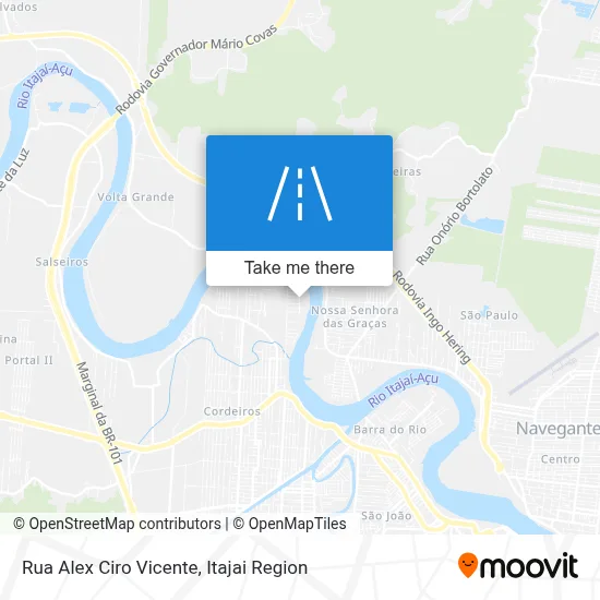 Rua Alex Ciro Vicente map