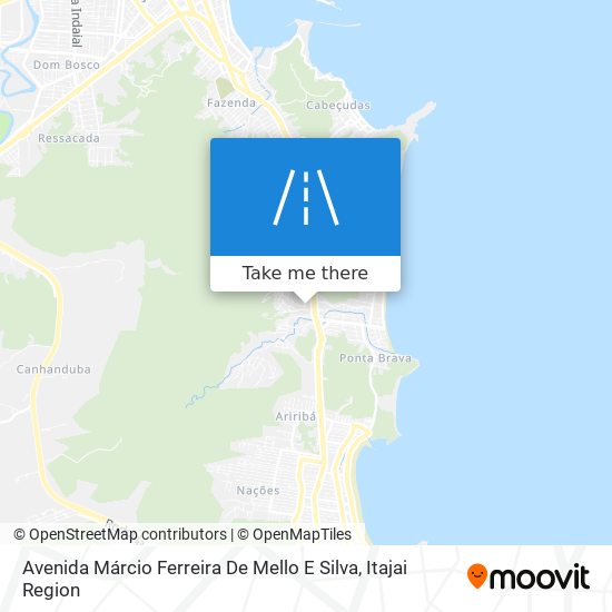 Mapa Avenida Márcio Ferreira De Mello E Silva