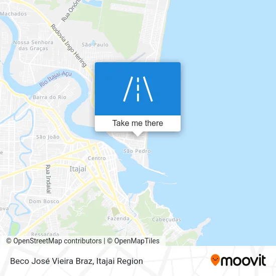 Beco José Vieira Braz map