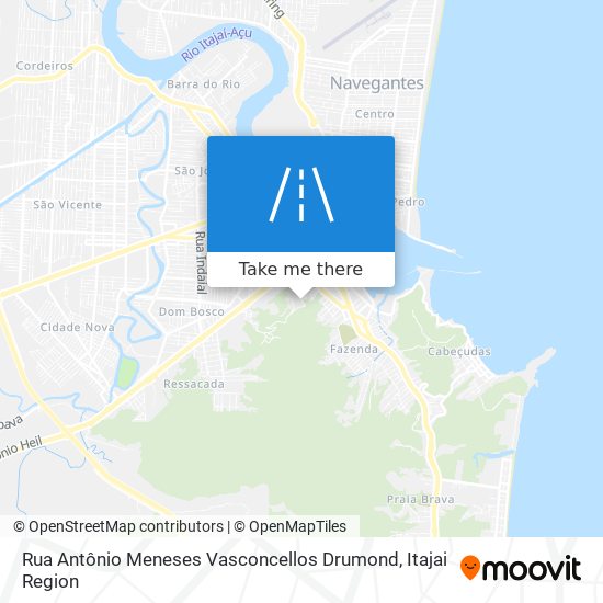 Rua Antônio Meneses Vasconcellos Drumond map