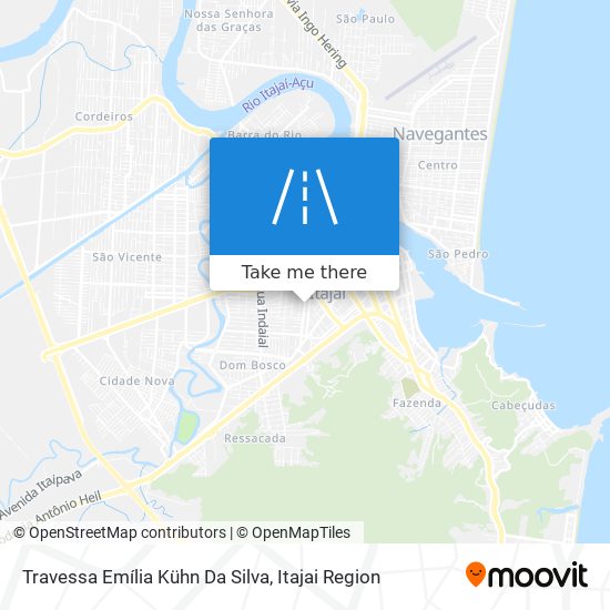 Mapa Travessa Emília Kühn Da Silva