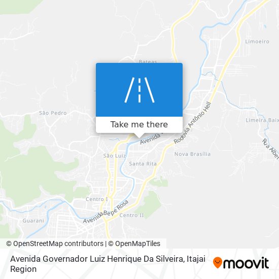 Mapa Avenida Governador Luiz Henrique Da Silveira