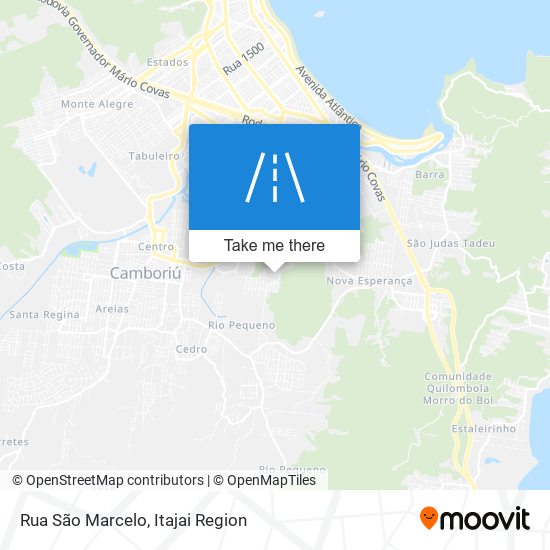 Mapa Rua São Marcelo