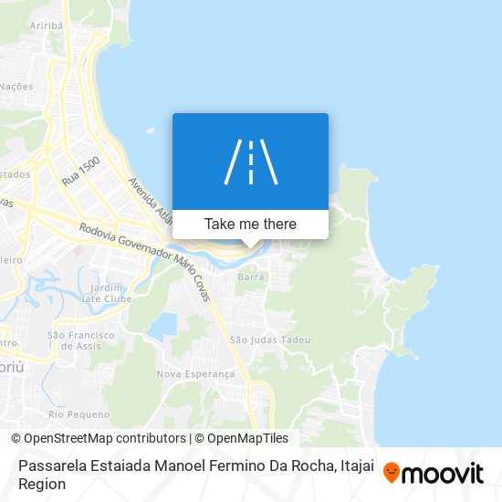 Mapa Passarela Estaiada Manoel Fermino Da Rocha