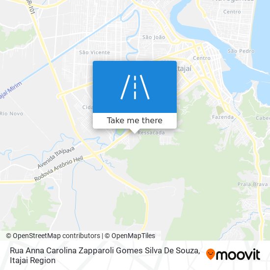 Mapa Rua Anna Carolina Zapparoli Gomes Silva De Souza