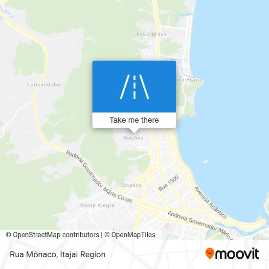 Rua Mônaco map