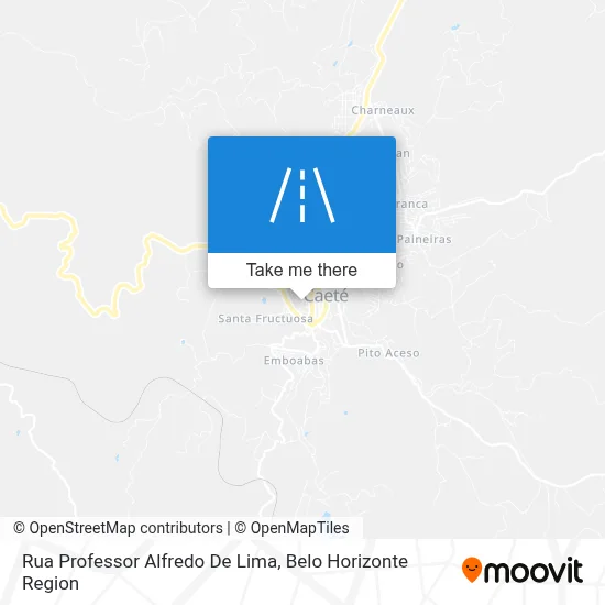 Rua Professor Alfredo De Lima map