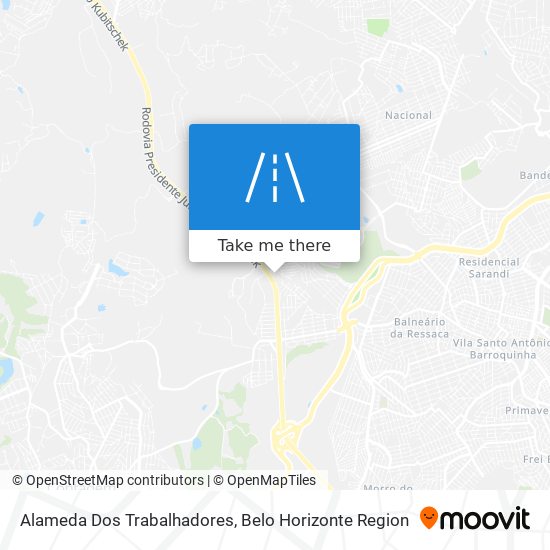 Alameda Dos Trabalhadores map