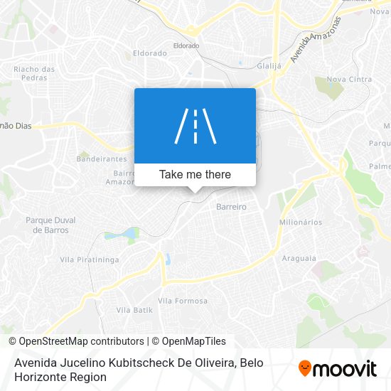 Avenida Jucelino Kubitscheck De Oliveira map