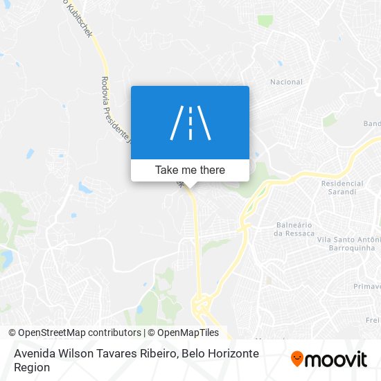 Avenida Wilson Tavares Ribeiro map