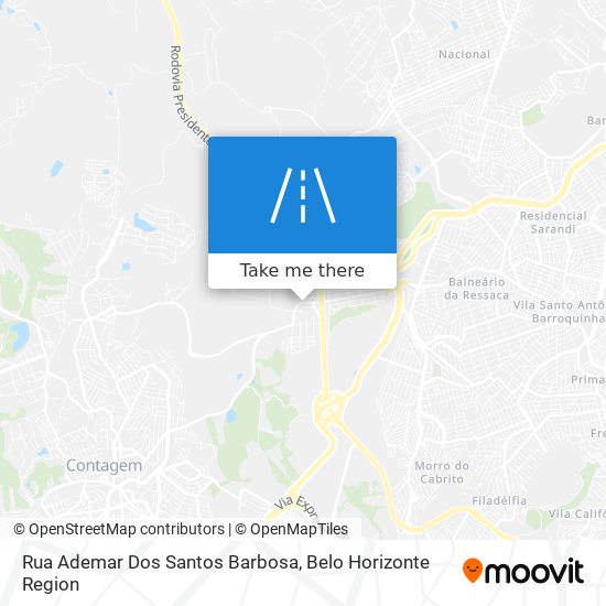 Rua Ademar Dos Santos Barbosa map